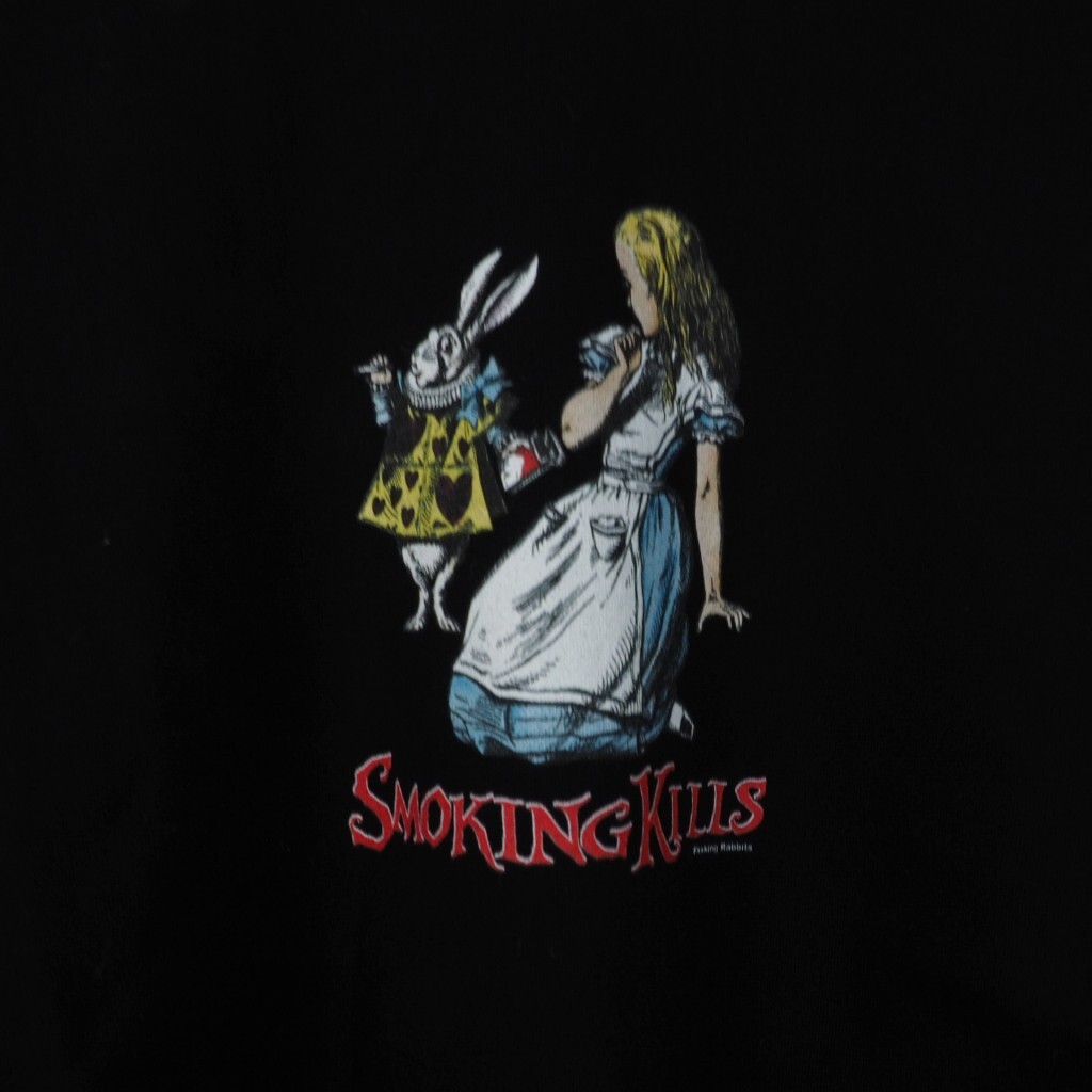 エフアールツー FR2 SMOKING KILLS アリス カットソー ロンT Tシャツ 長袖 M 黒 ブラック FRC1348 メンズ_画像3