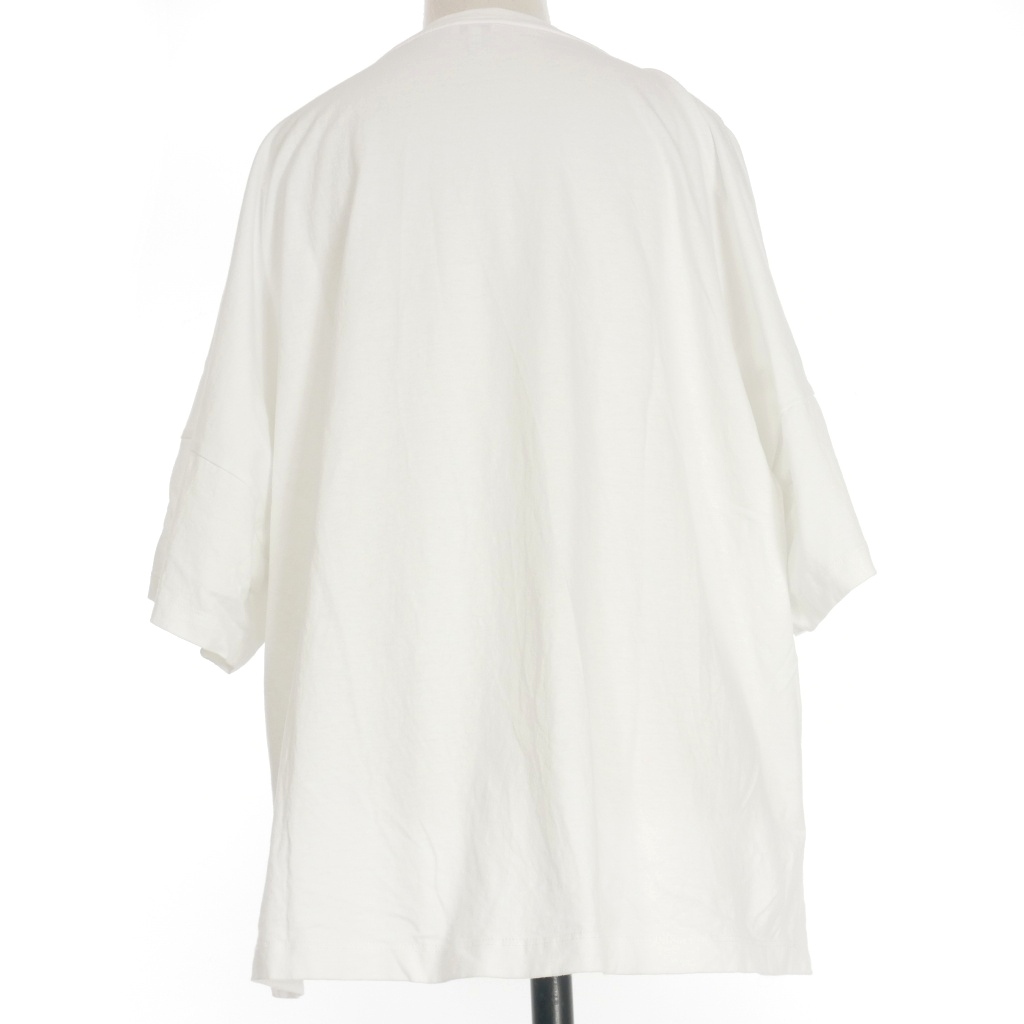 ロエベ LOEWE アナグラム 刺繍 クロップドTシャツ カットソー 半袖 M 白 ホワイト S359341XA4 国内正規 レディースの画像3