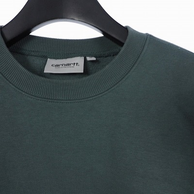 カーハート carhartt SWEATSHIRT スウェット シャツ トレーナー クルーネック 刺? ロゴ M グレー メンズ_画像3