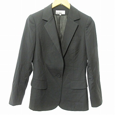  Junko Shimada JUNKO SHIMADA beautiful goods tailored jacket blaser wool silk . stretch black 40 0320 lady's 