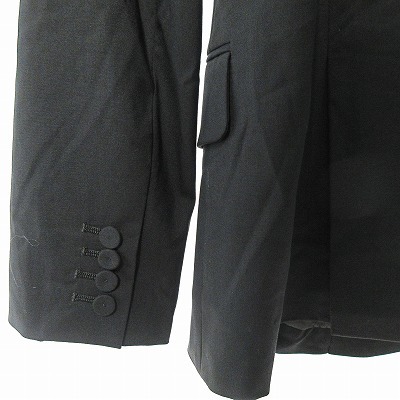 Junko Shimada JUNKO SHIMADA beautiful goods tailored jacket blaser wool silk . stretch black 40 0320 lady's 