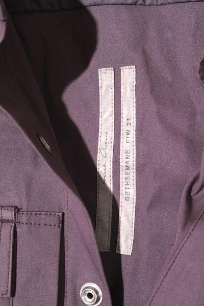 21AW Rick Owens リックオウエンス SIZE:46 Waist Belted Militaly Jacket ウエストベルト ミリタリージャケット PURPLE パープル系 RU02A5_画像4