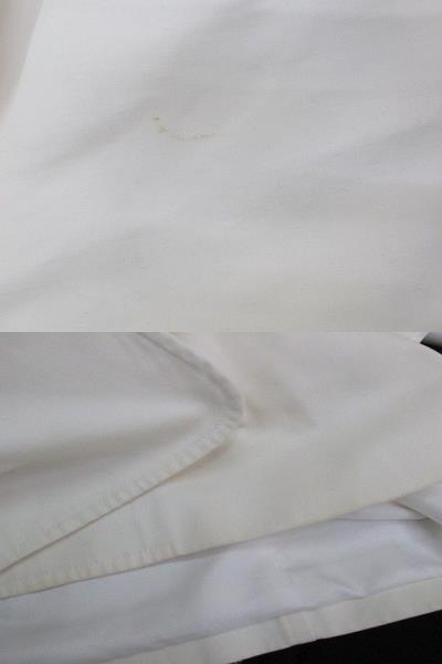 クレージュ courreges トレンチコート ロング丈 38 白系 ホワイト 日本製 綿 コットン 裏地 無地 レディース_画像9