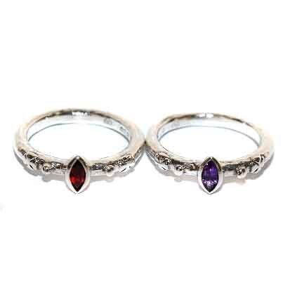  Loree Rodkin Loree Rodkin ring ring 2 point set set sale Cross 10 character . Stone 925 silver color red red purple purple 