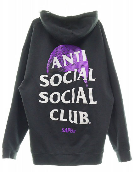 ANTI SOCIAL SOCIAL CLUB × SAPEur Hoodie XL ASSC アンチソーシャルソーシャルクラブ サプール コラボ フーディ プルオーバー パーカー24