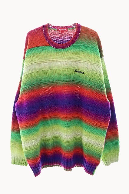 シュプリーム SUPREME 22AW Gradient Stripe Sweater グラデーション セーター XL【ブランド古着ベクトル】240308☆AA★ メンズ_画像1
