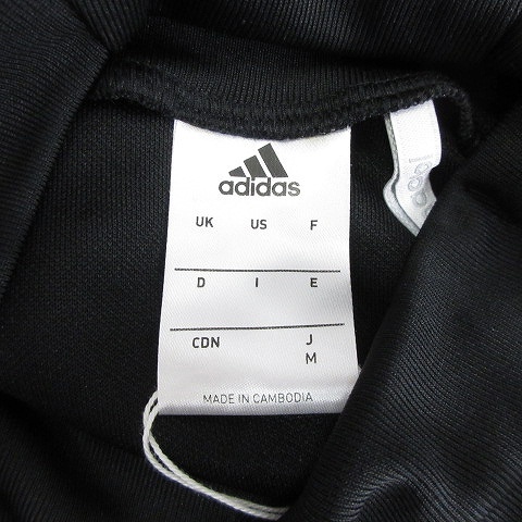 未使用品 アディダス adidas タグ付き Tシャツ 長袖 ハイネック スポーツウェア AZB011 黒 ブラック M ■SM1 メンズ_画像6