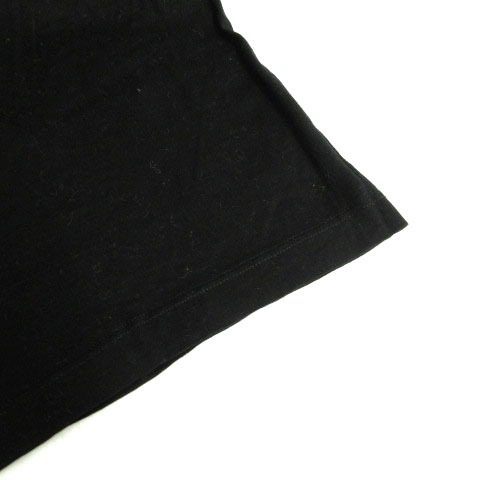 ドミニクフランス Dominique France ドミニックフランス Tシャツ 丸首 半袖 コットン イタリア製 ブラック 黒 L メンズ_画像5
