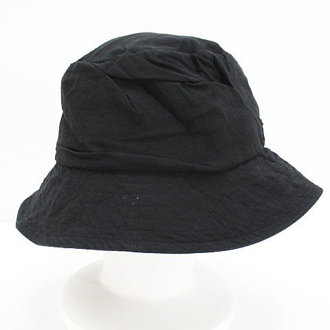 カシラ CA4LA バケットハット ブラック 黒 帽子 日本製 麻 リネン混 服飾小物 綿 コットン レディース_画像6