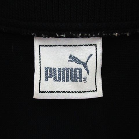 プーマ PUMA ジャージ ジャケット 長袖 ジップアップ ロゴ L ブラック スポーツウェア ※EKM メンズ_画像3