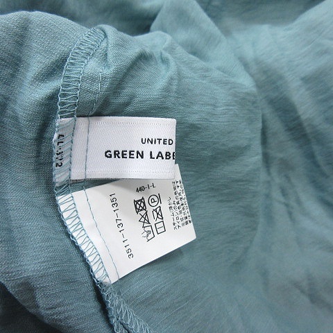 グリーンレーベルリラクシング ユナイテッドアローズ green label relaxing シャツ ブラウス チュニック プルオーバー 長袖 青 ブルー_画像5