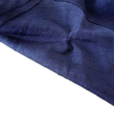 エムエムシックス メゾンマルジェラ MM6 Maison Margiela カットソー シャツ 変形 半袖 レイヤード XS 紺 ネイビー レディースの画像6