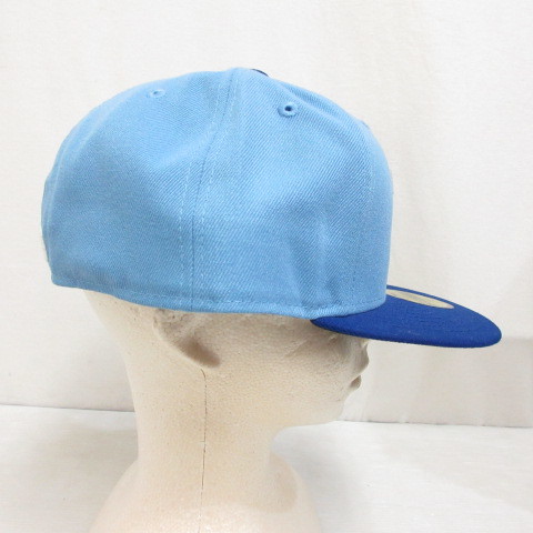 未使用品 ニューエラ NEW ERA 59FIFTY 5950 MLB テキサス レンジャーズ ベースボール キャップ 帽子 7 3/4 61.5cm 水色 ブルー 正規品_画像5