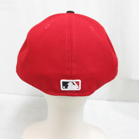 未使用品 ニューエラ NEW ERA 59FIFTY 5950 MLB シンシナティ レッズ ベースボール キャップ 帽子 7 3/8 58.7cm 赤 レッド 正規品 メンズ_画像4