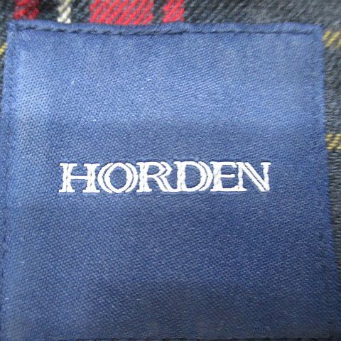 HORDEN ホーデン 帽子 ベレー帽 裏地チェック柄 ブラック 黒 服飾小物 メンズ レディース_画像3