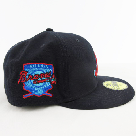 ニューエラ NEW ERA キャップ 帽子 Atlanta Braves アトランタ・ブレーブス 7 3/4 61.5ｃｍ 紺 ネイビー メンズ_画像3