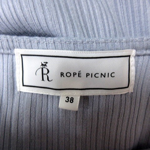 ロペピクニック ROPE Picnic カットソー Uネック 半袖 38 ライトブルー /RT ■MO レディース_画像5