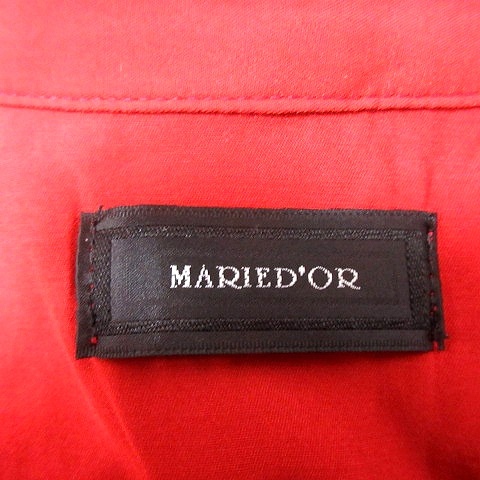 MARIED’OR シャツ ブラウス スキッパーカラー 長袖 赤 レッド /RT レディース_画像5