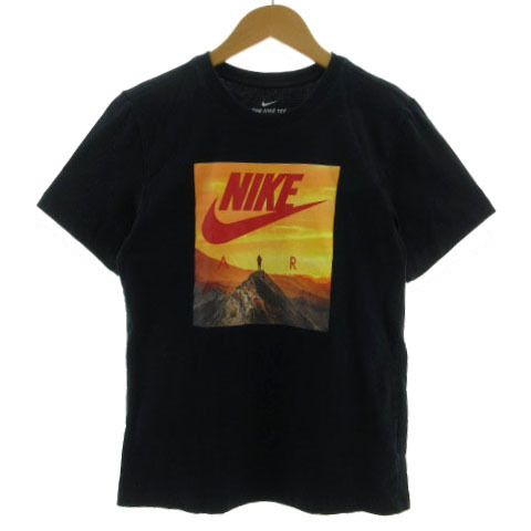 ナイキ NIKE CK4281-010 NIKE AIR フォト Tシャツ 丸首 半袖 コットン ブラック 黒 S メンズ_画像1