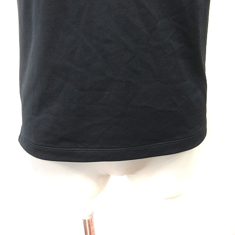 プーマ PUMA ポロシャツ 半袖 S 黒 ブラック /YI レディース_画像3