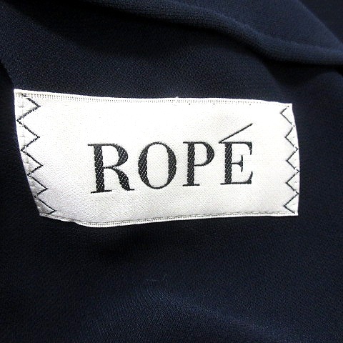 ロペ ROPE ワンピース ミモレ ロング 長袖 38 紺 ネイビー /MN レディース_画像5