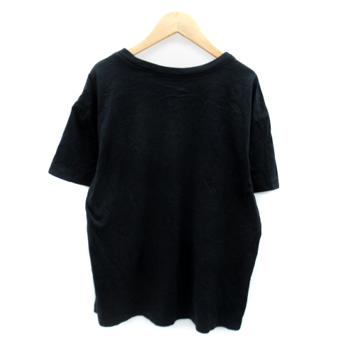 ナイキ NIKE Tシャツ カットソー 半袖 ラウンドネック ロゴプリント L 黒 ブラック /SY45 メンズ_画像2
