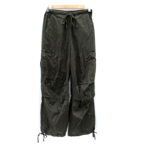  цент -kyo-SEN TOKYO брюки-карго милитари брюки широкий брюки одноцветный L хаки /SY12 женский 