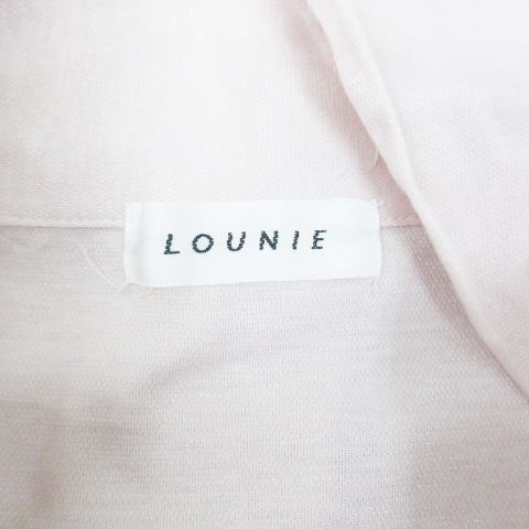  Lounie LOUNIE cut and sewn длинный рукав bow Thai одноцветный F розовый /FF39 женский 