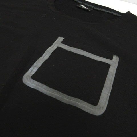 プーマ PUMA Tシャツ 胸ポケ 半袖 ロゴプリント ブラック 黒 M メンズ_画像4