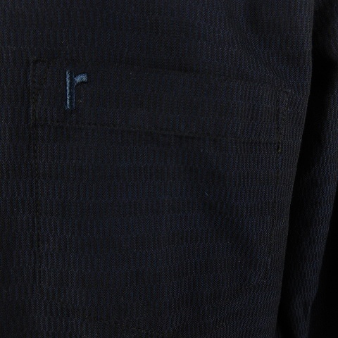 レノマ renoma HOMME シャツ ステンカラー 長袖 薄手 コットン 総柄 XL 紺 ネイビー トップス /BT メンズ_画像5
