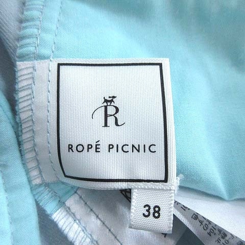 ロペピクニック ROPE Picnic テーパードパンツ スラックス ストレッチ 38 水色 ライトブルー /CT ■MO レディース_画像6