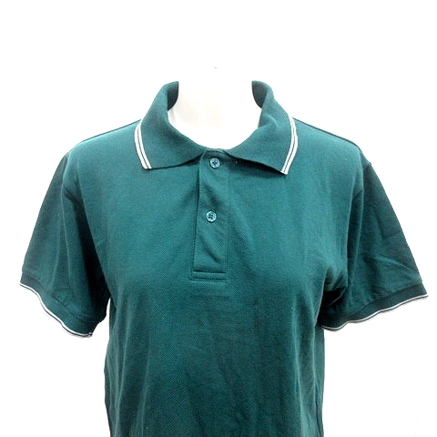ko-encoen polo-shirt short sleeves M green green /RT lady's 