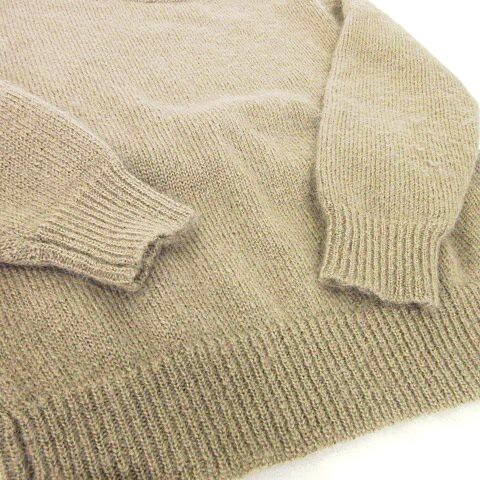 フィグベル PHIGVEL 美品 22AW Mock Neck Mohair Sweater ニット セーター PMAO-KN04 キッドモヘヤ モックネック 2 ベージュ メンズ_画像4