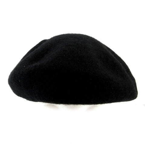 レピピアルマリオ repipi armario ベレー帽 パイピング 起毛 ウール混 ブラック 黒 レディース_画像2