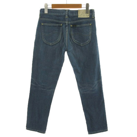  Lee LEE x L ELLE джинсы Denim тонкий б/у обработка сделано в Японии органический хлопок синий blue S женский 