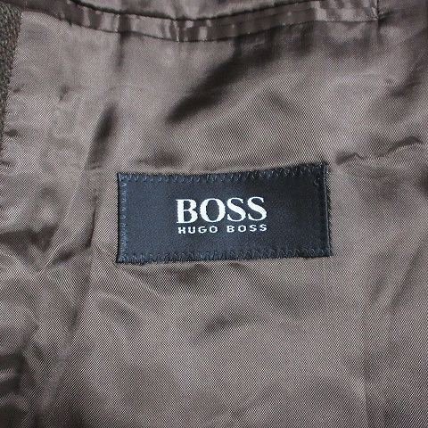 ヒューゴボス HUGO BOSS テーラードジャケット ブレザー シングル ヴァージンウール カシミヤ混 3B 総裏地 48 M相当 茶 ブラウン ■GY31 X_画像8