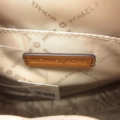 未使用品 マイケルコース MICHAEL KORS JET SET TRAVEL MD FLIGHT BAG XBODY 35H9GTVC1B ショルダーバッグ 斜めがけ MK柄 総柄 PVC バニラ_画像7