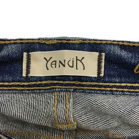 Yanuk YANUK брюки Denim джинсы обтягивающий тонкий длинный Zip fly 23 синий темно-синий голубой темно-синий женский 