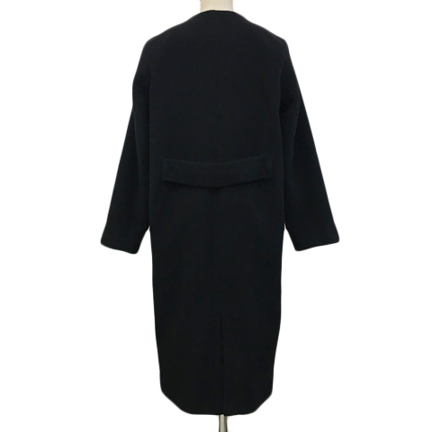  Kei Be efKBF Urban Research пальто no color длинный соотношение крыло покрой одноцветный длинный рукав One чёрный черный женский 