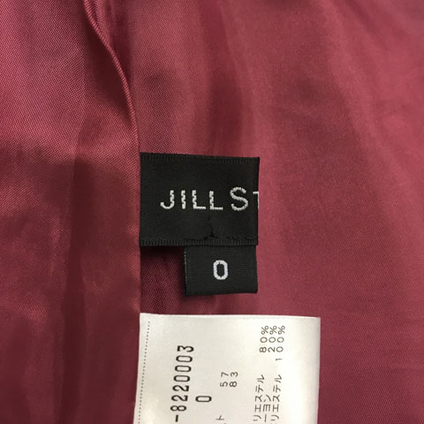 ジルスチュアート JILL STUART スカート 台形 ミニ ウエストタブ 無地 0 ピンク 赤 レッド レディース_画像5