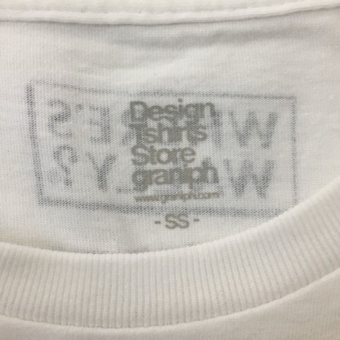 グラニフ graniph Tシャツ カットソー プルオーバー クルーネック プリント 半袖 SS 白 赤 ホワイト レッド レディース_画像5