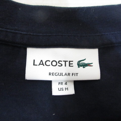 ラコステ LACOSTE TH5139 半袖 Tシャツ 4 ネイビー レギュラーフィット ビッグワニ プリント 正規品 メンズの画像3