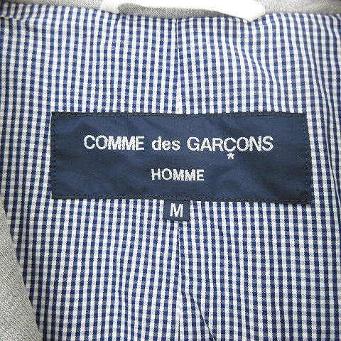コムデギャルソンオム COMME des GARCONS HOMME AD2008 スウェット テーラードジャケット HB-T020 グレー M メンズ_画像3
