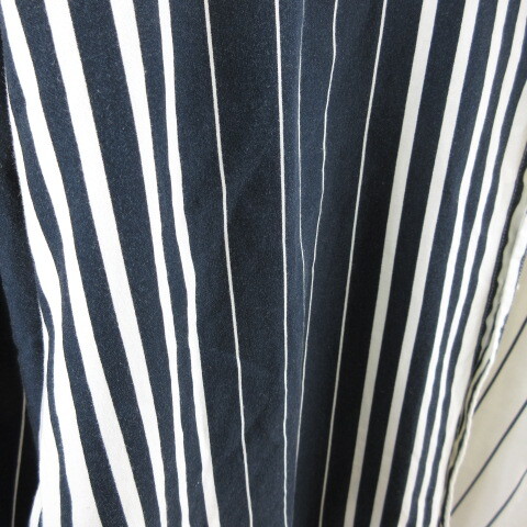 エニーチェ ENYCE CLOTHING Co. シャツ 長袖 ストライプ 紺 白 3XL *T743 メンズ_画像5