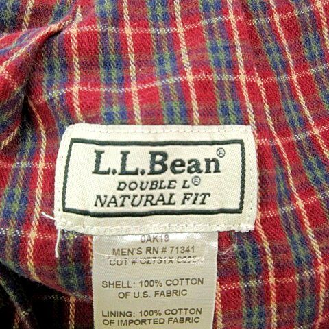 エルエルビーン L.L.BEAN チノパン コットン パンツ 裏地ネル ストレート W36 L32 無地 ベージュ IBO49 A0312 メンズ_画像8