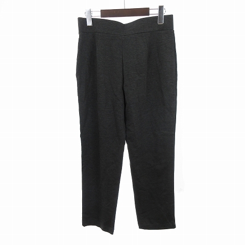  Leilian Leilian leggings pants stretch plain charcoal gray 13 XL corresponding #002 lady's 