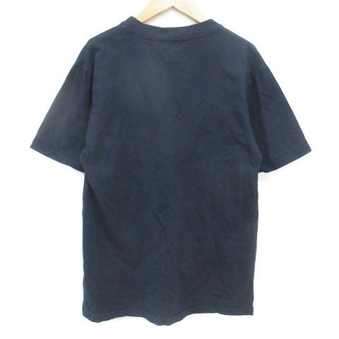 エドウィン EDWIN Tシャツ カットソー 半袖 クルーネック ロゴプリント M 紺 ネイビー /FF18 メンズ_画像2