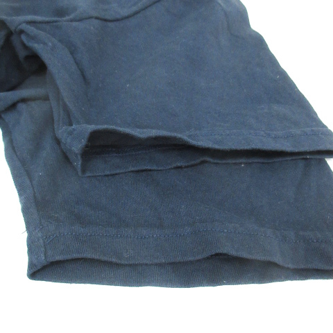 エドウィン EDWIN Tシャツ カットソー 半袖 クルーネック ロゴプリント M 紺 ネイビー /FF18 メンズ_画像4