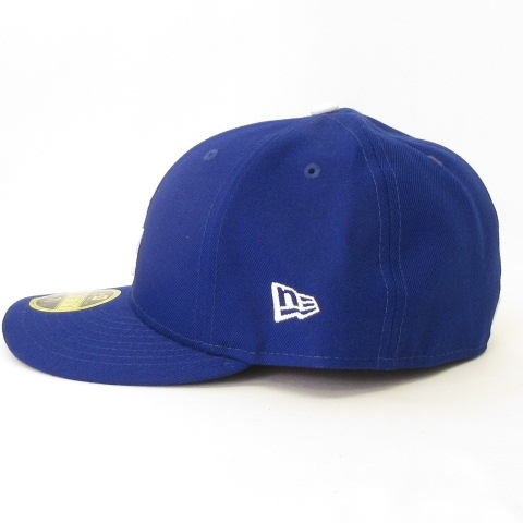 ニューエラ NEW ERA 美品 59FIFTY LOW PROFILE LP MLB LA ロサンゼルス・ドジャース キャップ ブルー ホワイト 7 1/2 59.6cm 帽子 メンズ_画像4