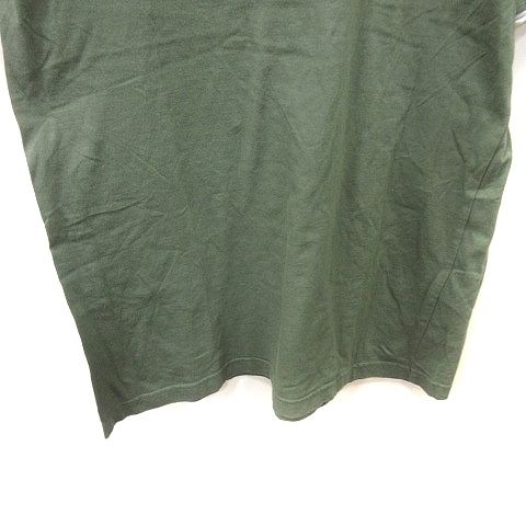 ビームス BEAMS Tシャツ カットソー Vネック 半袖 S 緑 カーキ /YI メンズ_画像3